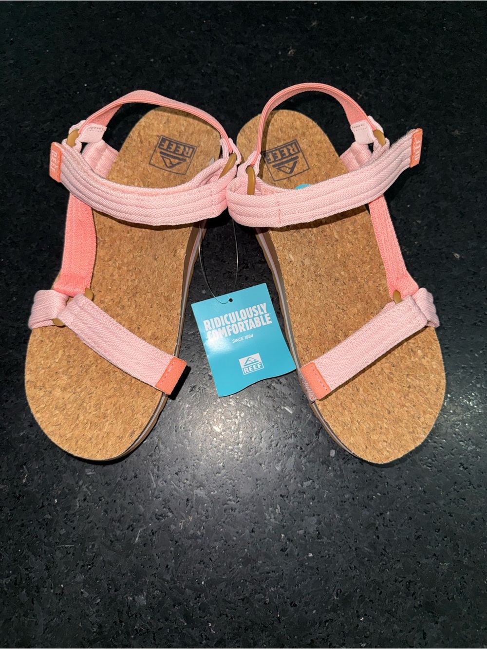 NEW REEF CUSHION REM HI CORAL DUO (Pinks) cushiony bouncy footbed Arch Support 8 - Picture 5 of 12